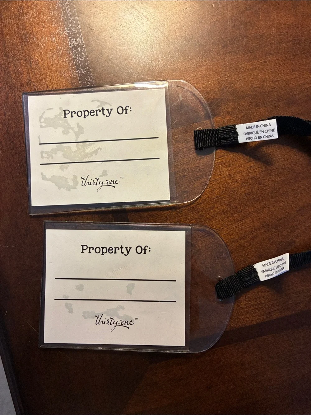 Thirty One luggage tags